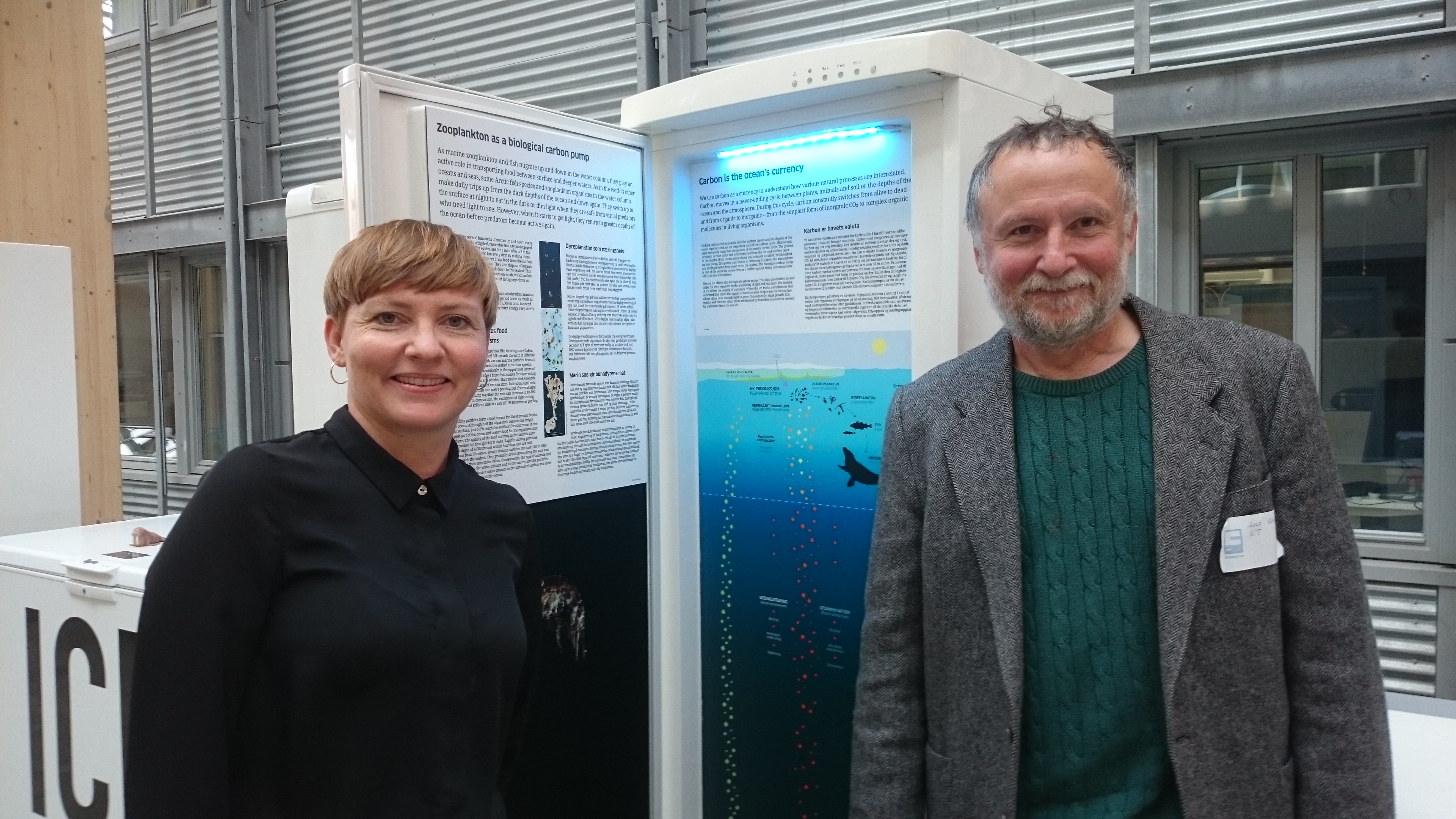 Opening of Living Ice II at Fram Center