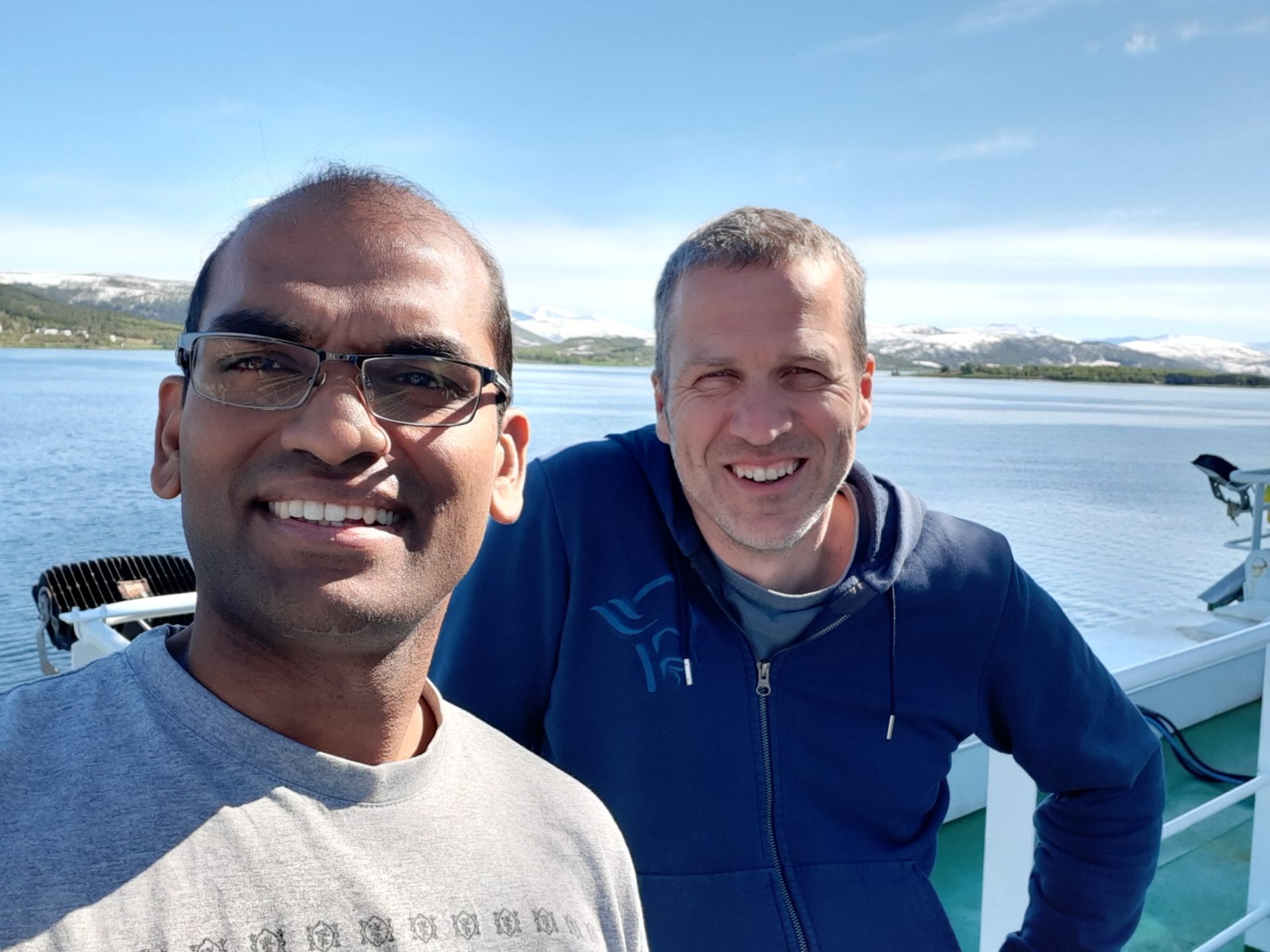 Leaving Tromsø onboard RV “G.O. Sars” on a brilliant summer day