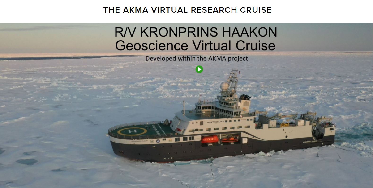 Welcome aboard our virtual research cruise!