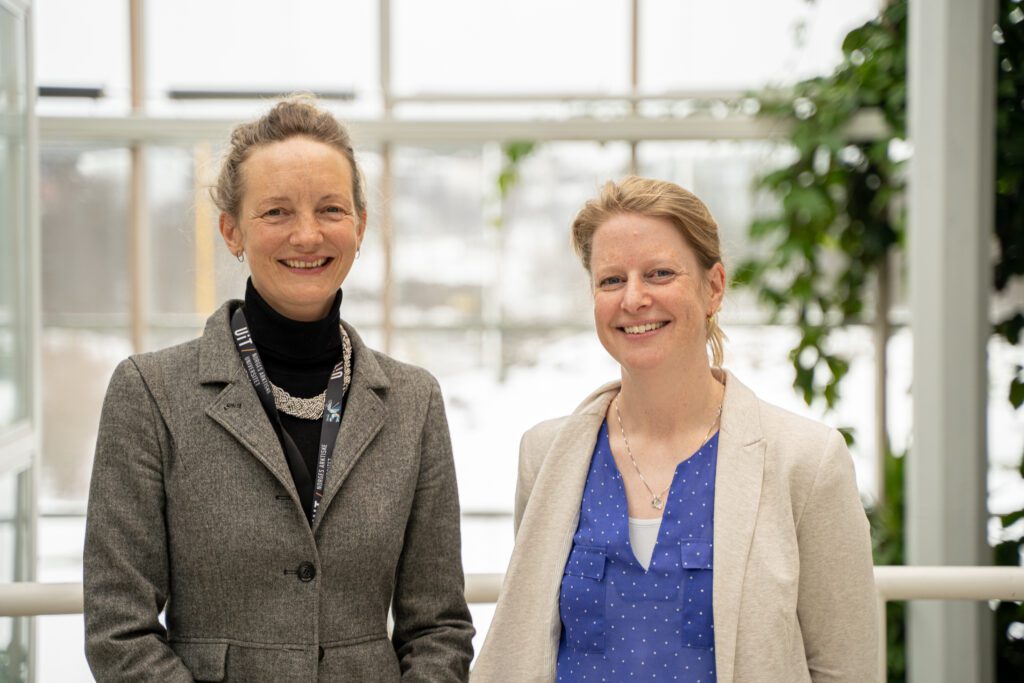 Professor Jemma Wadham and Associate Professor Monica Winsborrow will lead the Centre for ice, Cryosphere, Carbon and Climate. Photo: Thomas Rolland/UiT