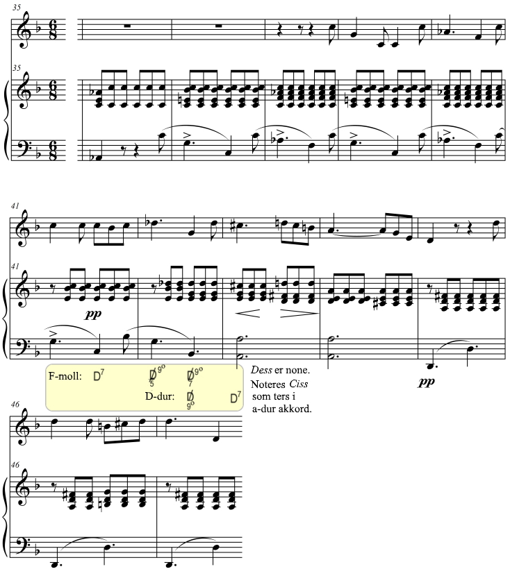 Modulasjon Modulasjon med forminsket septimakkord – Klassisk harmoni
