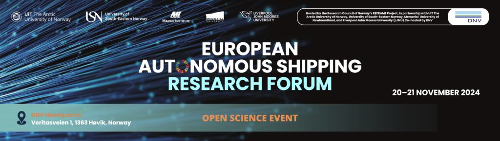 European autonomous shipping research forum - Reframing education and ...